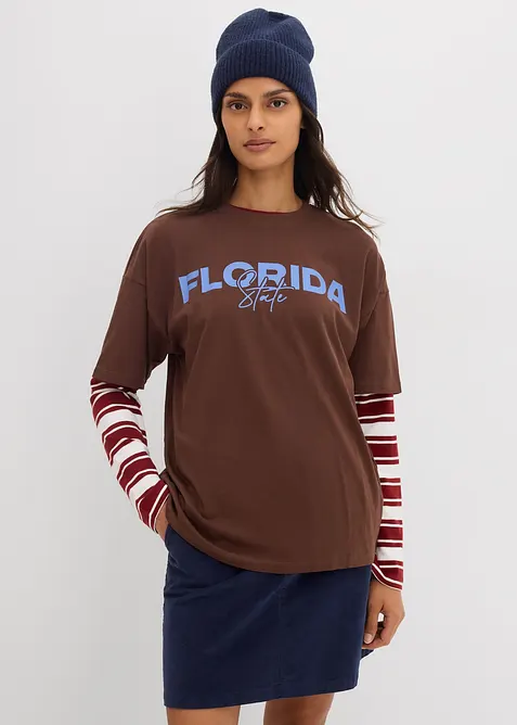 T-shirt oversize in puro cotone biologico, bonprix