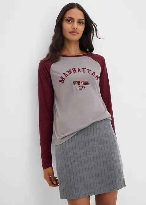 Maglia in jersey a maniche lunghe, bonprix