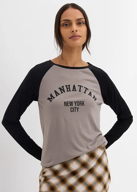 Maglia in jersey a maniche lunghe, bonprix