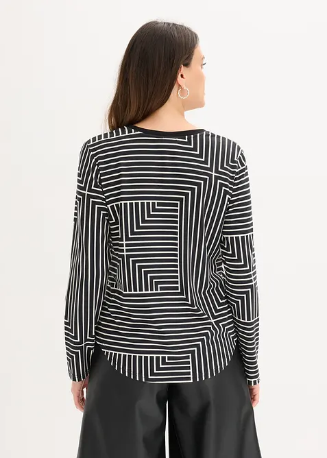 Maglia a maniche lunghe in viscosa, bonprix