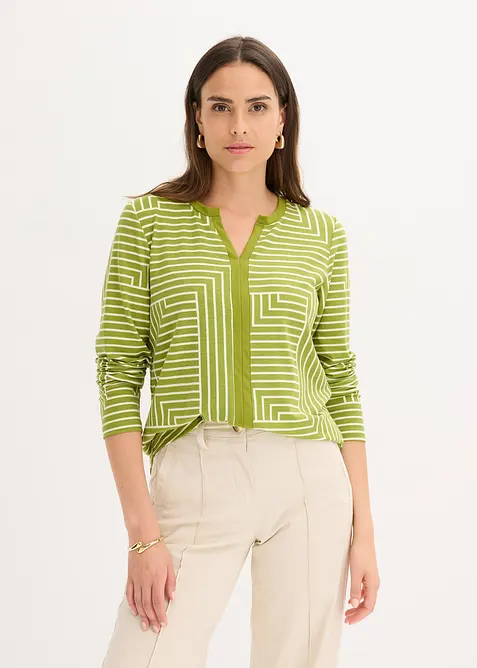 Maglia a maniche lunghe in viscosa, bonprix