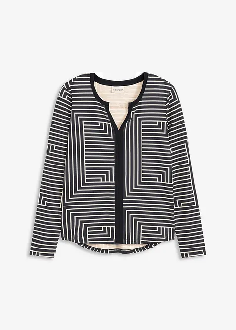 Maglia a maniche lunghe in viscosa, bonprix