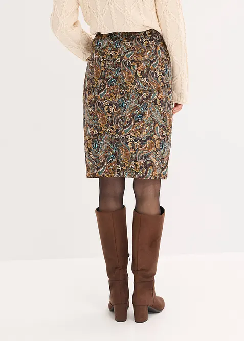 Gonna in misto cotone elasticizzato, bonprix