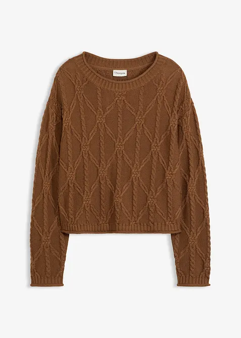 Maglione in misto cotone, bonprix