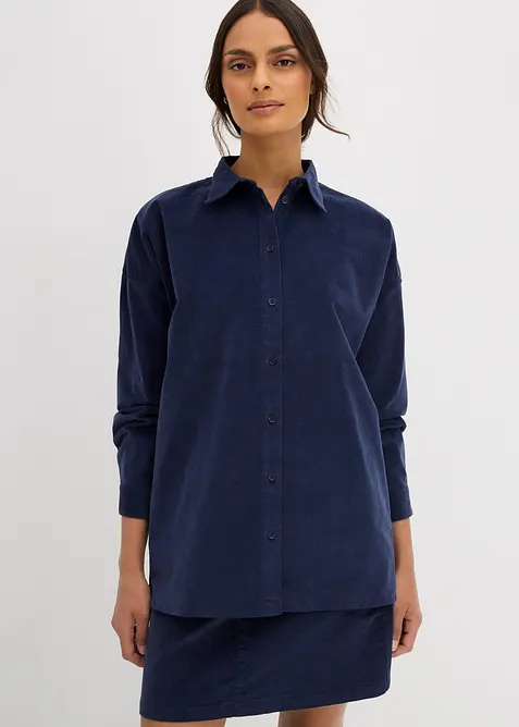 Camicia oversize in velluto a coste, bonprix