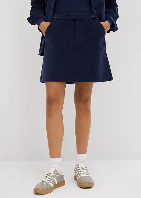 Gonna corta in velluto a coste, bonprix