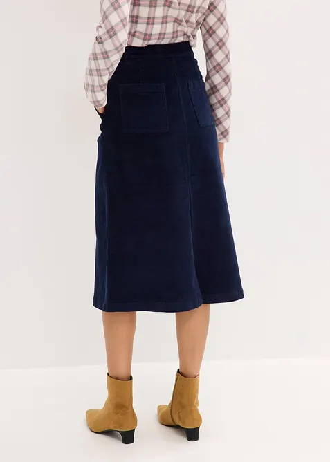 Gonna di velluto a coste, bonprix