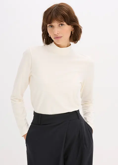 Maglia a maniche lunghe aderente, bonprix