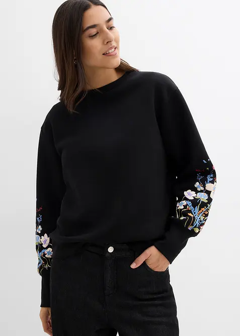 Felpa in misto cotone, bonprix