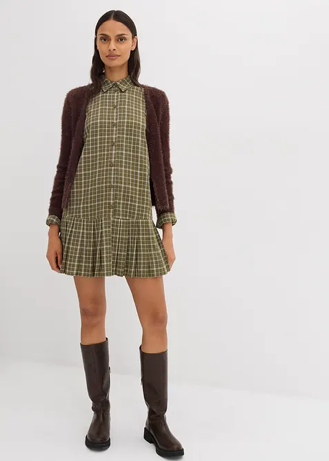 Abito chemisier a quadretti, bonprix