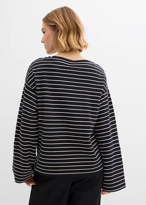 Felpa oversize in puro cotone, bonprix