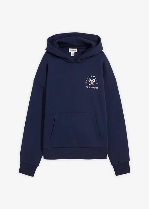 Felpa oversize in misto cotone, bonprix