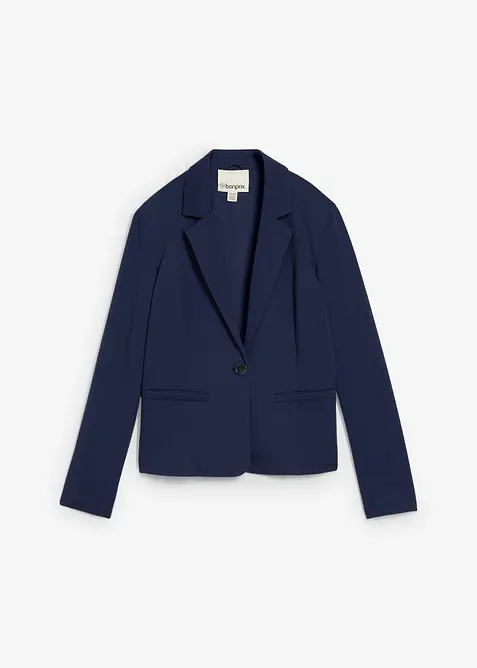 Blazer in felpa con viscosa fluente, bonprix