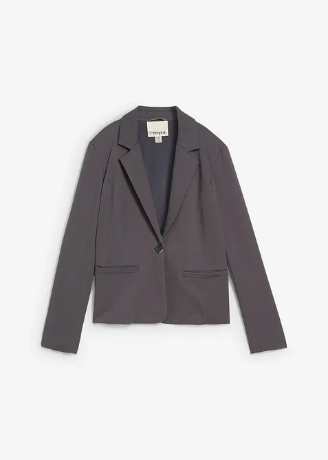 Blazer in felpa con viscosa fluente, bonprix