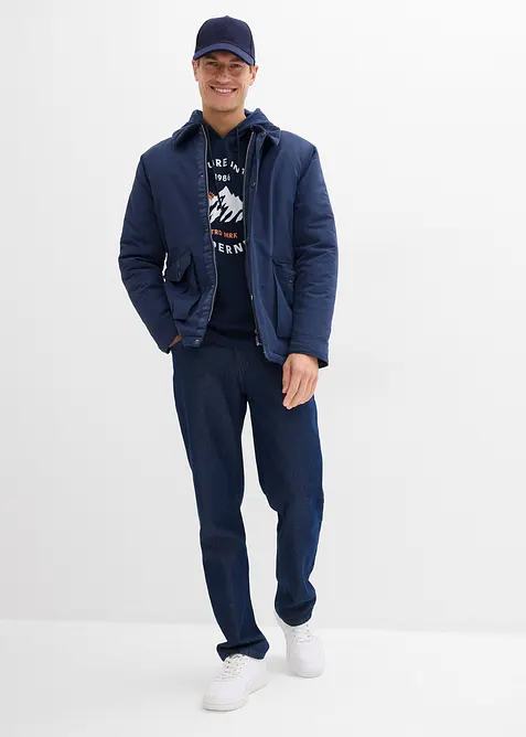 Maglia  a maniche lunghe con cappuccio in puro cotone biologico, bonprix