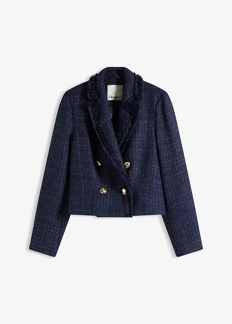 Blazer bouclé con bottoni decorativi, bonprix
