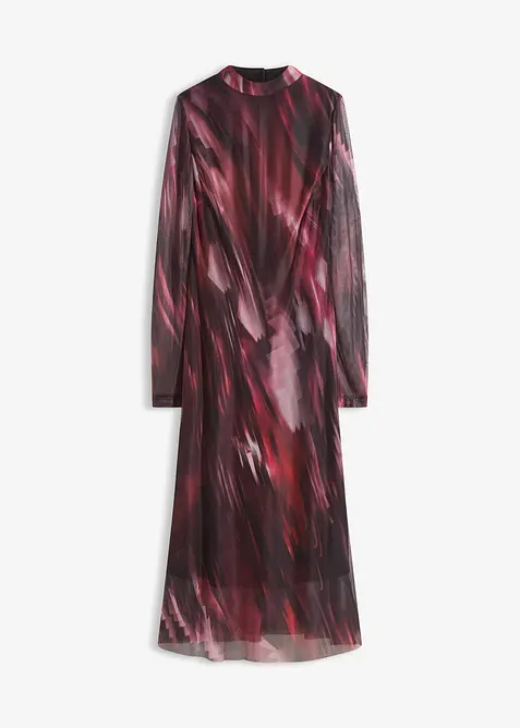 Abito midi in morbido mesh, bonprix