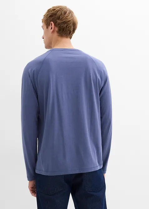 Maglia a maniche lunghe in puro cotone biologico (pacco da 2), bonprix