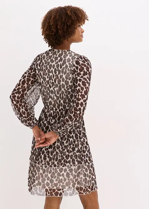 Abito tunica in morbido mesh, bonprix