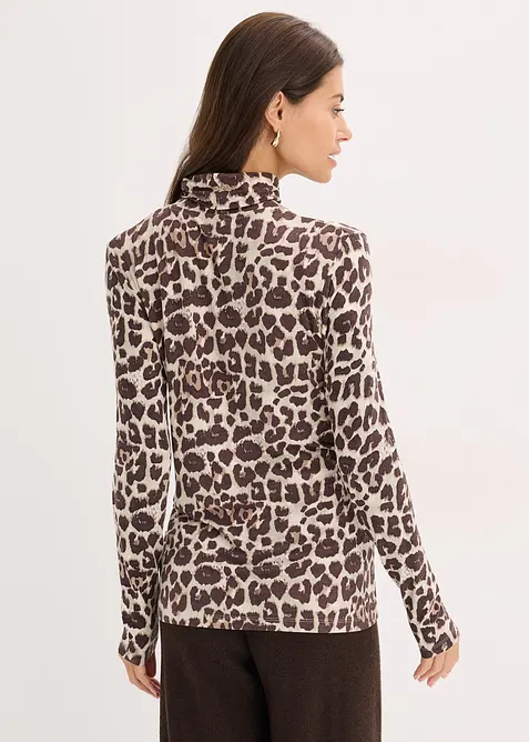 Maglia a maniche lunghe in misto viscosa morbido, bonprix