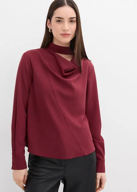 Blusa leggermente lucida, bonprix