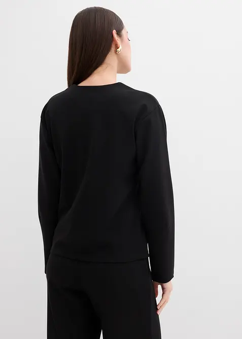 Maglia a maniche lunghe in punto di Roma, bonprix