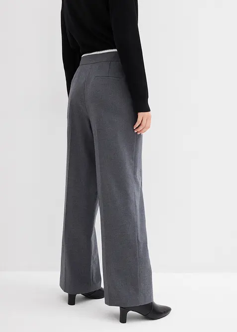 Pantaloni larghi in misto viscosa, bonprix