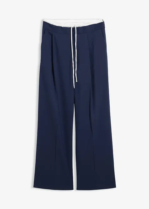 Pantaloni larghi in misto viscosa, bonprix