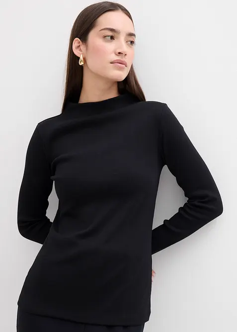 Maglia a costine a maniche lunghe, bonprix
