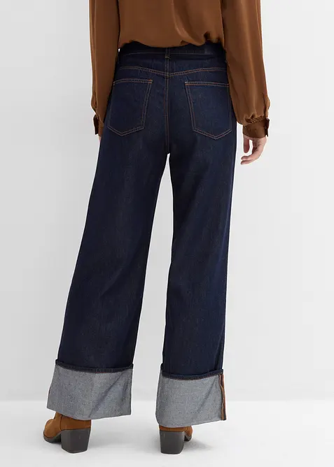 Jeans baggy, vita media, bonprix