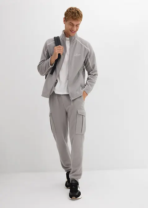 Giacca termica in pile con dettagli sportivi, bonprix