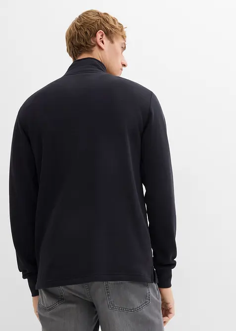 Felpa in puro cotone biologico con tasche e fondo dritto, bonprix