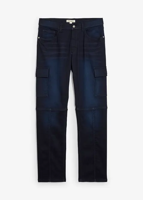 Jeans jogger cargo con girovita comodo regular fit, straight, bonprix