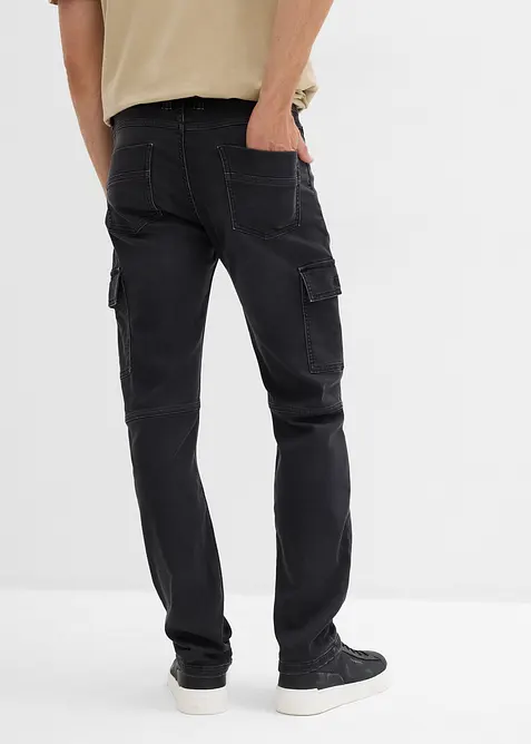 Jeans jogger cargo con girovita comodo regular fit, straight, bonprix