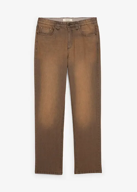 Jeans elasticizzati leggeri con girovita comodo e lavaggio vintage, classic fit, bonprix