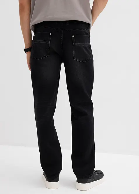 Jeans in puro cotone con girovita comodo, regular fit, bonprix
