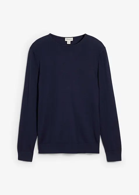 Maglione in filato fine con lana merino, bonprix