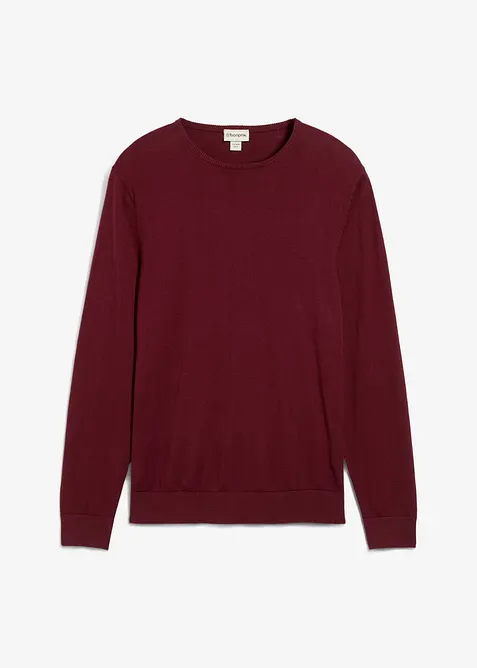 Maglione in filato fine con lana merino, bonprix