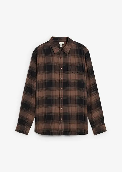 Camicia in flanella di puro cotone, bonprix