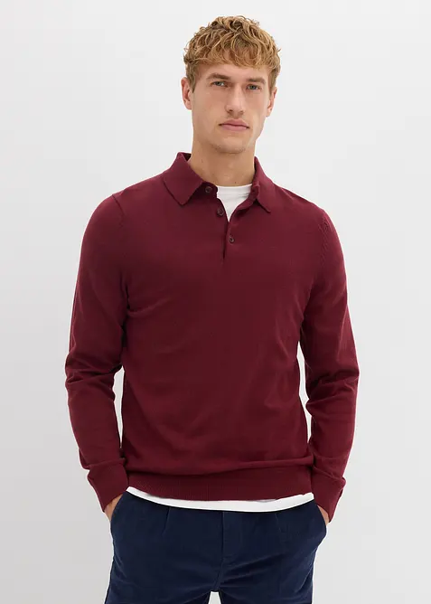 Maglione in filato fine con pregiata lana merino, slim fit, bonprix