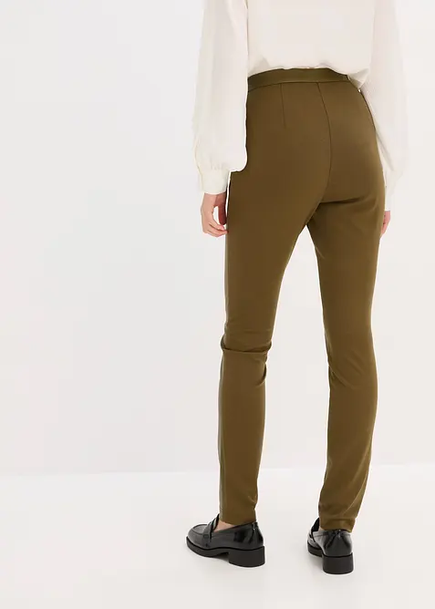 Pantaloni in similpelle di misto punto di Roma, bonprix