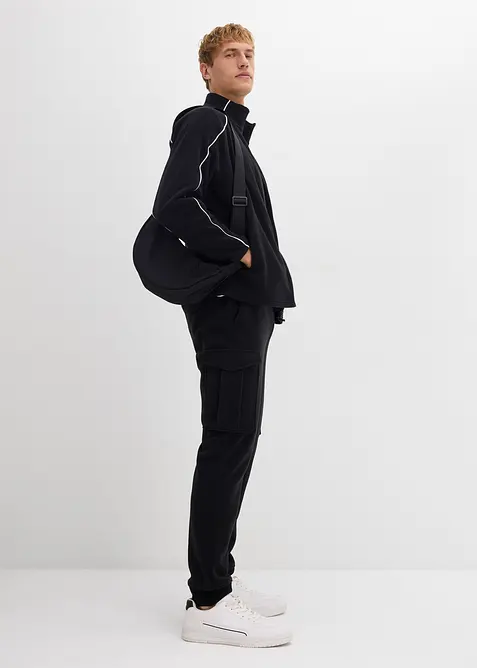 Giacca termica in pile con dettagli sportivi, bonprix