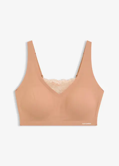 Bralette laser cut imbottita Feel Comfort, bonprix