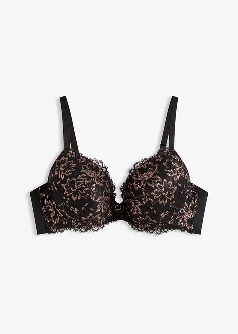 Reggiseno con coppe preformate e filato glitterato, bonprix