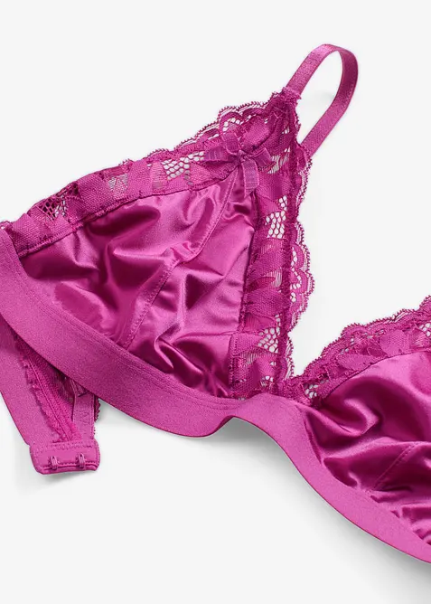 Bralette in materiale lucido, bonprix