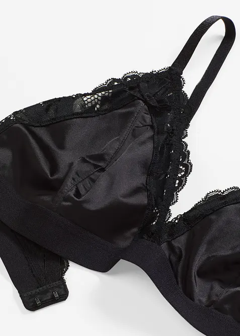 Bralette in materiale lucido, bonprix