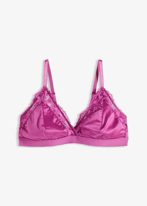 Bralette in materiale lucido, bonprix