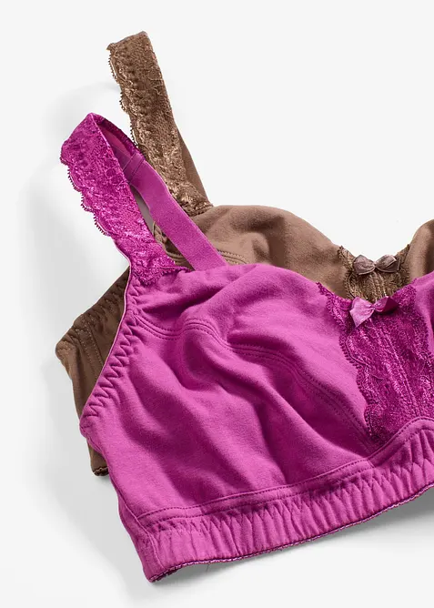 Reggiseno senza ferretto (pacco da 2), bonprix