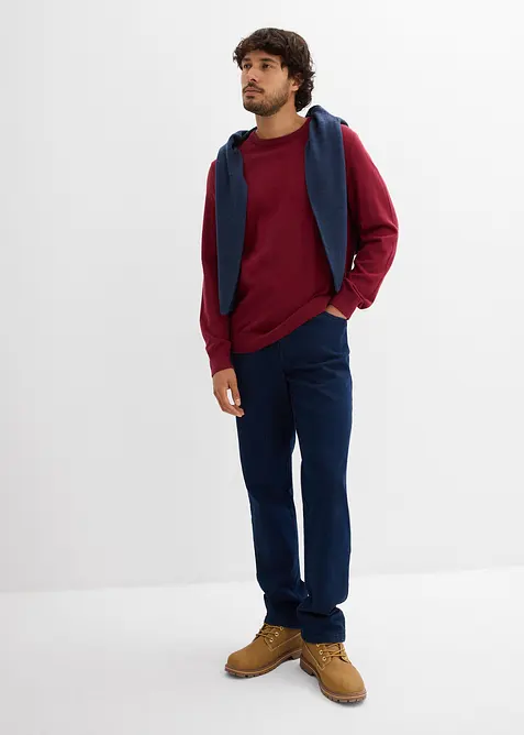 Maglione in  filato fine di misto cotone morbido, bonprix