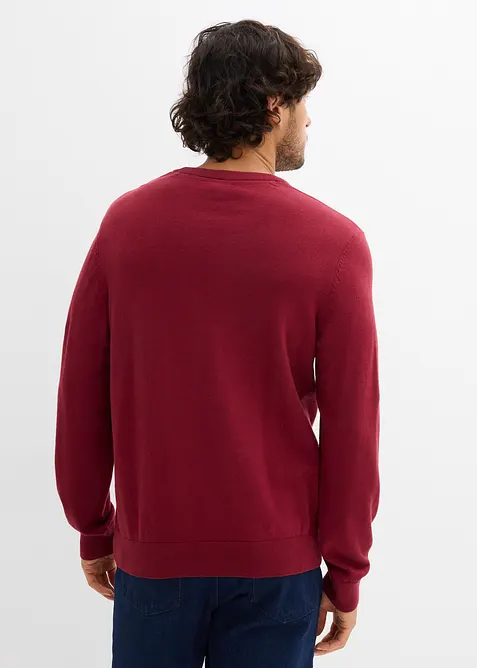 Maglione in  filato fine di misto cotone morbido, bonprix